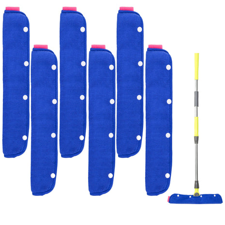 35 cm Microfiber Squeegee Cloth ? KOKO'IN | Reusable Window & Mirror Wiper Sleeve | Fits 35 cm Cleaning Tools, Blue