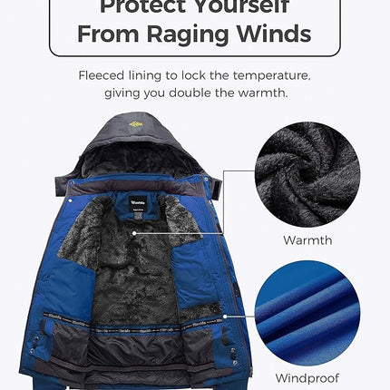 Ski Jacket Winter Coat Waterproof Windproof Outdoor Snowboarding Wantdo