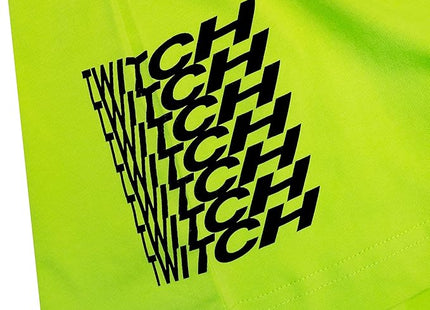 Twitch Long Sleeve Tee Unisex, Regular Fit, Cotton, Neon Yellow Top, Size M