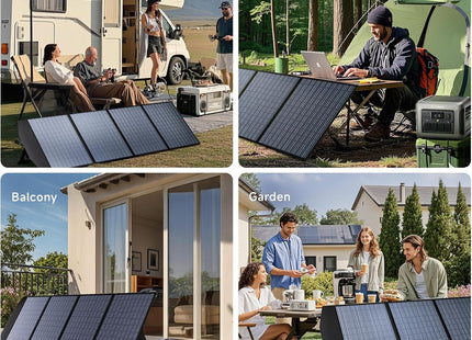 Portable Solar Panel 200W Foldable Waterproof High Efficiency 18V ALLPOWERS