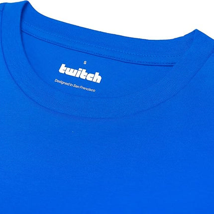 Twitch Graphic T-Shirt, 100% Cotton, Unisex, Regular fit, Electric Blue