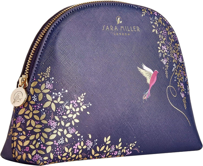 Sara Miller London Wash Bag, Medium Toiletry, Cosmetic or Makeup Organiser For Beauty Essentials, Zip Closure, Travel Size, Vegan and Cruelty