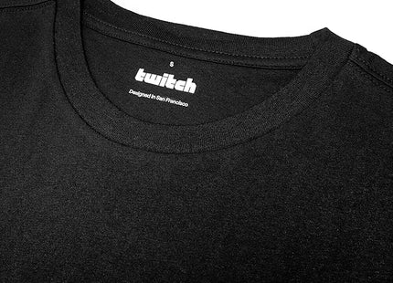 TWITCH Graphic T-Shirt, Regular Fit, 100% Cotton, Black