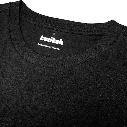 TWITCH Graphic T-Shirt, Regular Fit, 100% Cotton, Black