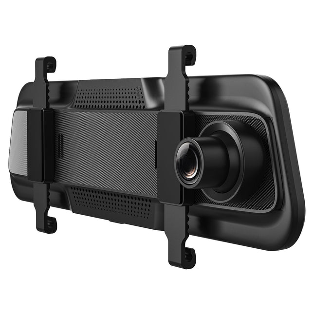 Road Angel Halo Vision 3 Deluxe Rear View Mirror 4K Dual Dashcam with 64GB SD Card & Hardwire Kit