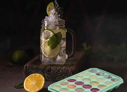 Silicone Ice Cube Trays 2 Pack Stackable Easy-Release BPA Free Cocktail Freezer