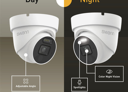 Swann 4K 1TB 8-Channel Wired DVR CCTV Kit with 4 Dome Cameras