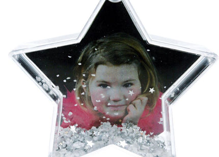 Star Photo Snow Globe with Snow and Stars