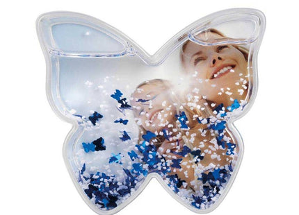Dorr Butterfly Shaped Snow Globe with Glitter Butterflies