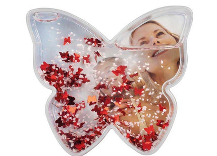 Dorr Butterfly Shaped Snow Globe with Glitter Butterflies