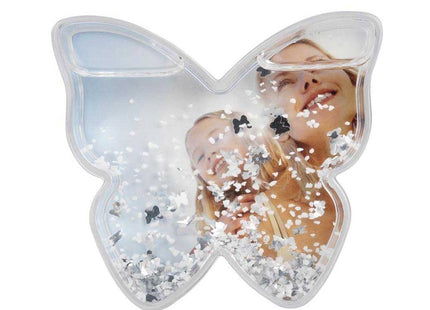Dorr Butterfly Shaped Snow Globe with Glitter Butterflies