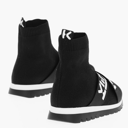 KENZO Sock Sneakers, Logoed Elastic Tape, Sport Trainer UK 2.5 / EU 35