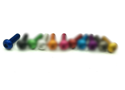 10pc M3x25 7075 Aluminium Button Head Bolts – Hex Socket, Full Thread