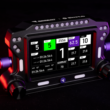 Conspit CSD SimHub Dashboard – 5″ IPS Race Display with RGB Alerts
