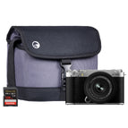 Camera + XC 15-45mm Lens + Sandisk 128GB SD Card + System Bag