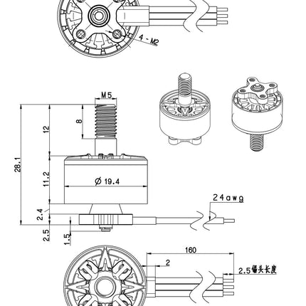 BrotherHobby VY 1507 Motor (3100Kv, 4150Kv) 3-6S