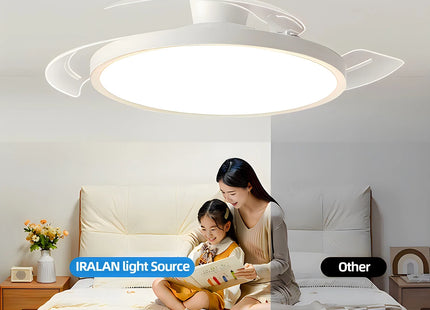 Modern Invisible Ceiling Fan with LED Light DC motor Large Air
