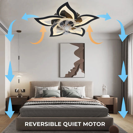 Ceiling Fans With Lights Smart Switch Modern Led Ceiling Fan Lamp
