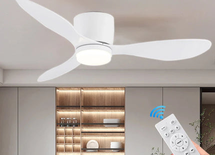 Ceiling Fan With Light, 6-speed choice, Reversible DC motor