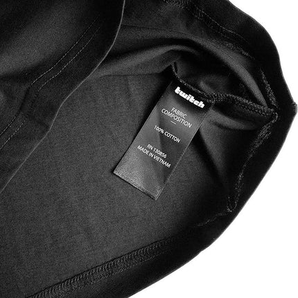TWITCH Graphic T-Shirt, Regular Fit, 100% Cotton, Black