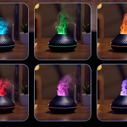 Humidifier with Color Flame Night Light