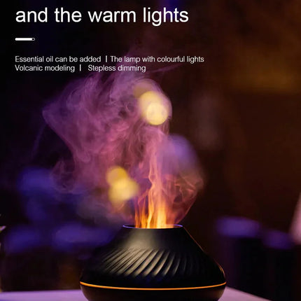 Humidifier with Color Flame Night Light