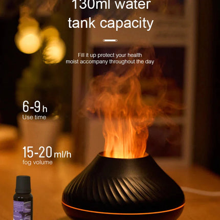 Humidifier with Color Flame Night Light