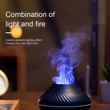 Humidifier with Color Flame Night Light