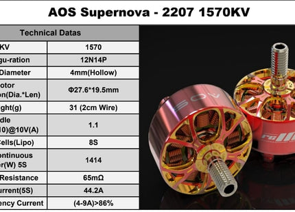AOS Supernova 2207-1570KV Motor