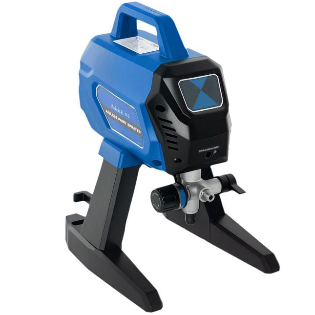Airless Paint Sprayer, Thinning-Free Electric Paint Spray Gun for Walls, Fences & DIY Projects, 200 Bar High Pressure, 1.5L/min Flow Rate, 7.5m Hose, Indoor & Outdoor Use, Dark Blue