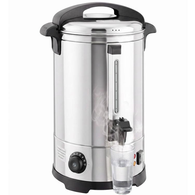 13L Catering Urn, 2500W Stainless Steel Hot Water Boiler Dispenser with Thermostat, Keep Warm Function and Easy Pour Tap
