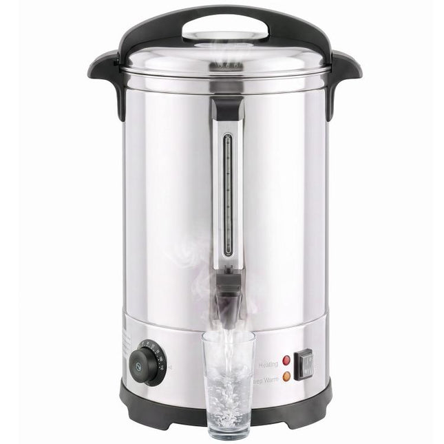 13L Catering Urn, 2500W Stainless Steel Hot Water Boiler Dispenser with Thermostat, Keep Warm Function and Easy Pour Tap