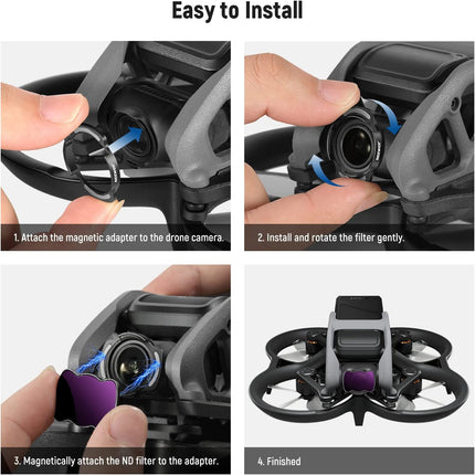DJI Avata Magnetic ND Filters and Lens Protector Kit