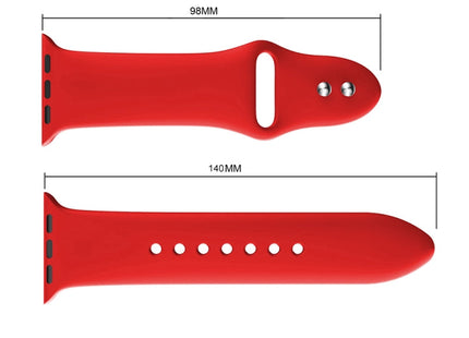 Double Rivets Silicone Watch Band for Apple Watch Series 3 & 2 & 1 42mm, Apple Watch 42mm