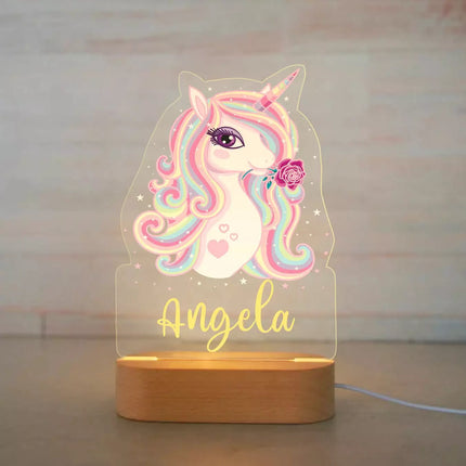Children Animal Night Light with Custom Name