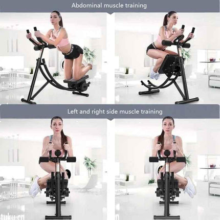 Abdominal Muscle Trainer Foldable Thin Waist Machine AB Rocket Roller Slider Belly Indoor Fitness