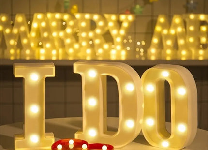 Alphabet LED Night Lights Number Letter Lamp
