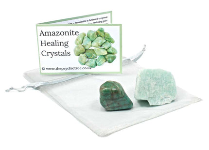 Amazonite Rough 'n' Tumble Crystal Pack