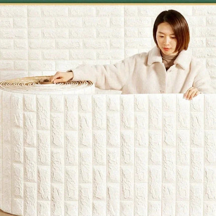Antique Foam Brick Wallpaper
