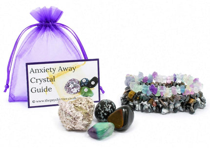 Anxiety Away Healing Crystals & Bracelets Collection