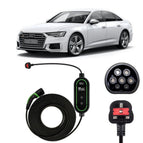 Type 2 to 3 Pin Charging Cable / 10M / 6amp – 12amp Adjustable (2.3kW)