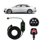 Type 2 to 3 Pin Charging Cable / 10M / 6amp – 12amp Adjustable (2.3kW)