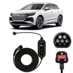 Type 2 to 3 Pin Charging Cable / 10M / 6amp – 12amp Adjustable (2.3kW)