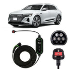 Type 2 to 3 Pin Charging Cable / 10M / 6amp – 12amp Adjustable (2.3kW)