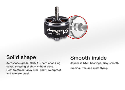 BrotherHobby Avenger V3 2812 (900kV, 1115kV) 5-8S Long Range Motor