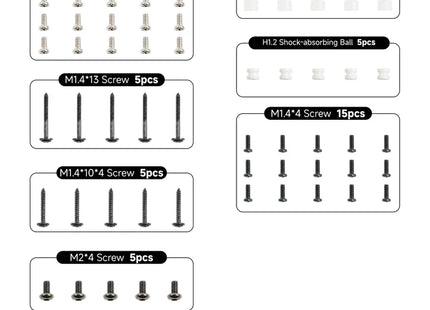 Screw Pack For BetaFPV Whoop Drone - Replacement Hardware Kit