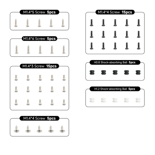 Screw Pack For BetaFPV Whoop Drone - Replacement Hardware Kit