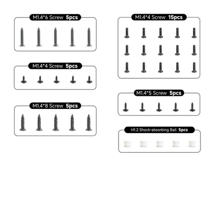 Screw Pack For BetaFPV Whoop Drone - Replacement Hardware Kit