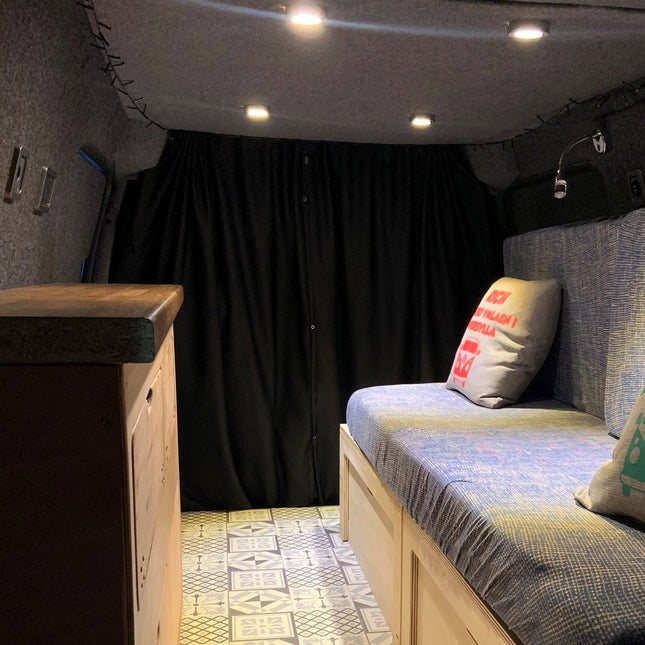 For Citroën Relay Cab Divider Curtain Kit with Rail Premium Quality  - Van-X