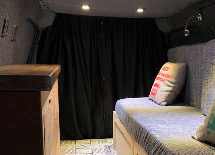 For Mazda Bongo Cab Divider Curtain Kit with Rail Premium Quality - Van-X
